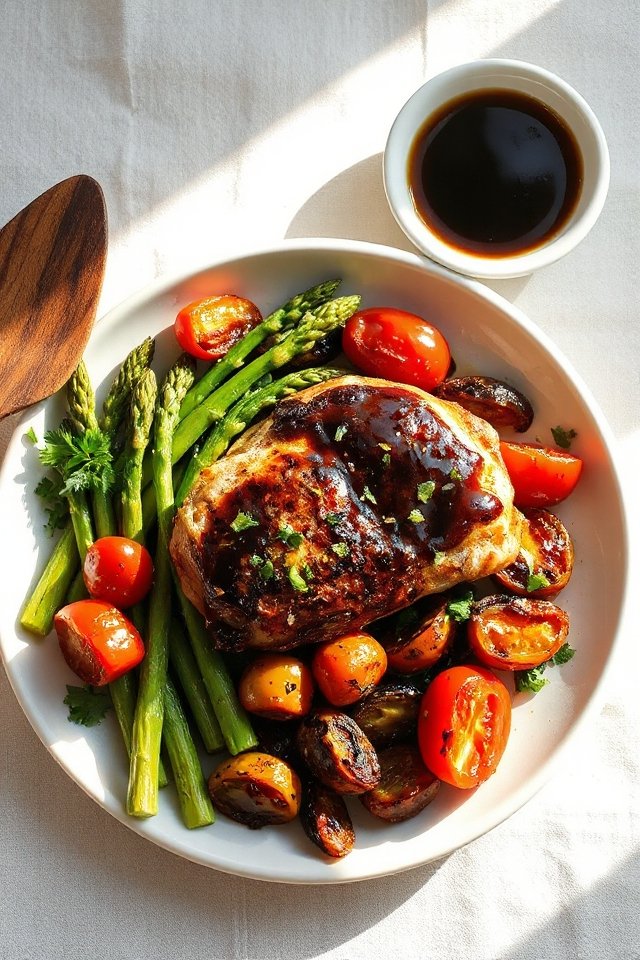 balsamic chicken with garlic