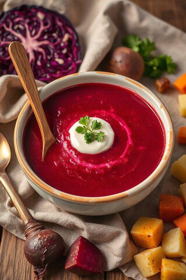 beet russian cabbage soup