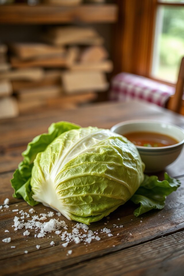 boil cabbage in broth