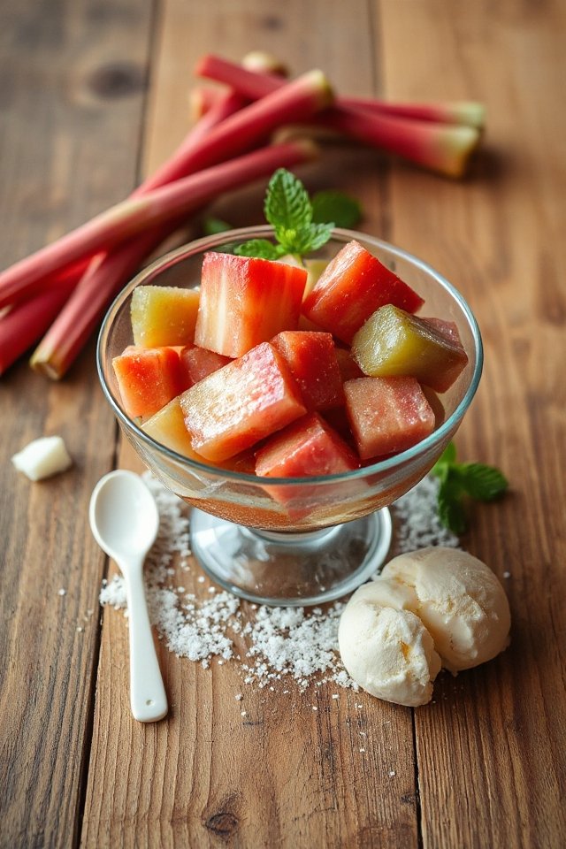 chilled rhubarb dessert delight