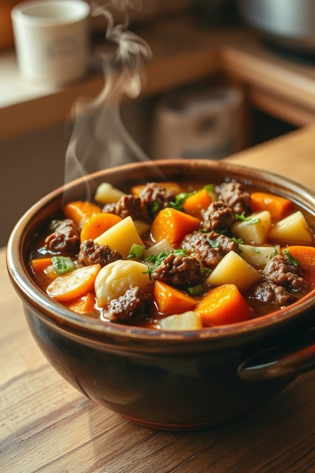 comforting hamburger soup recipe