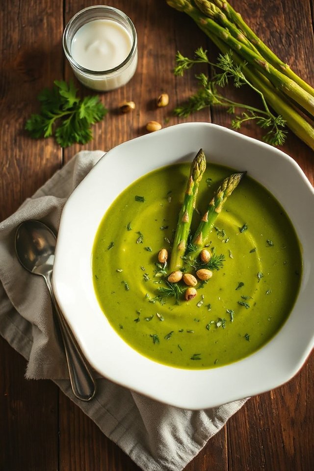 creamy asparagus soup recipe