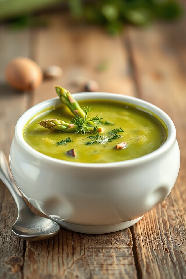 creamy asparagus soup recipe