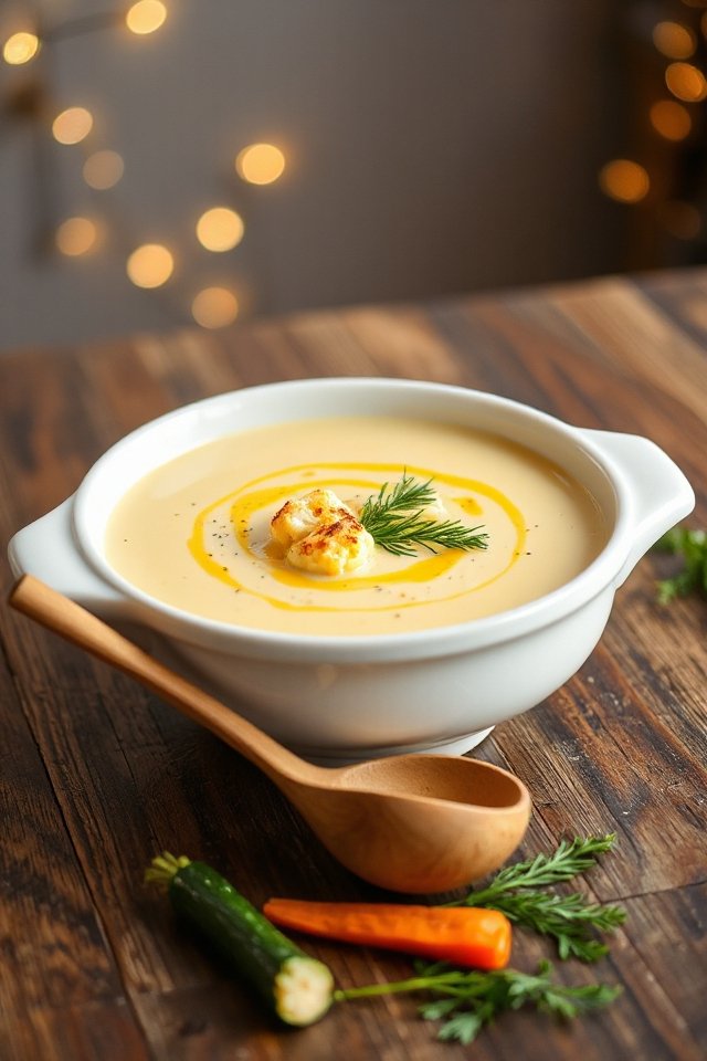 creamy cauliflower vegetable soup
