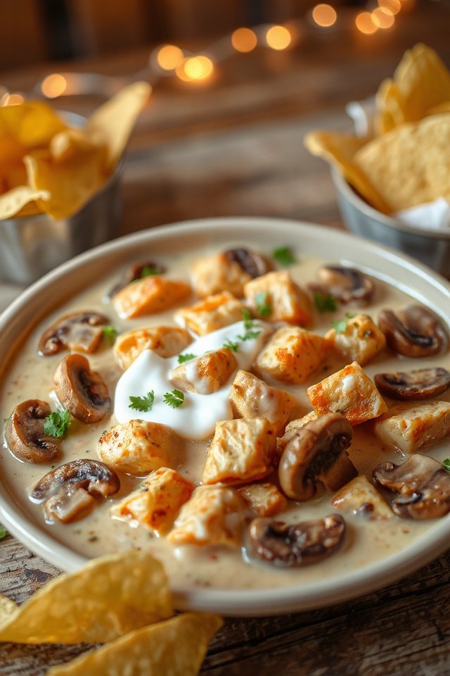 creamy mushroom chicken delight