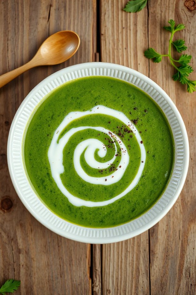 creamy spinach soup delight
