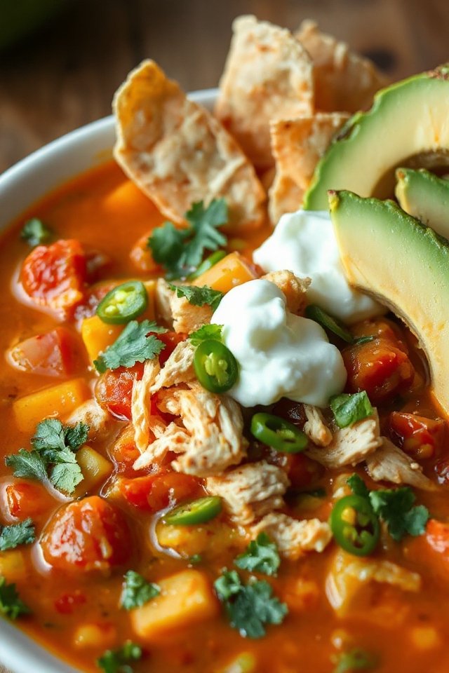 crockpot spicy chicken soup