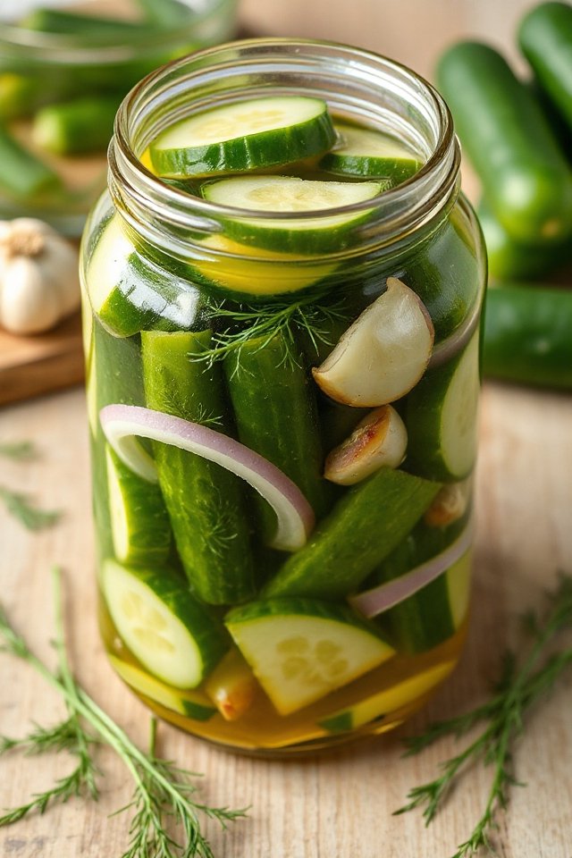 dill pickles refrigerator recipe