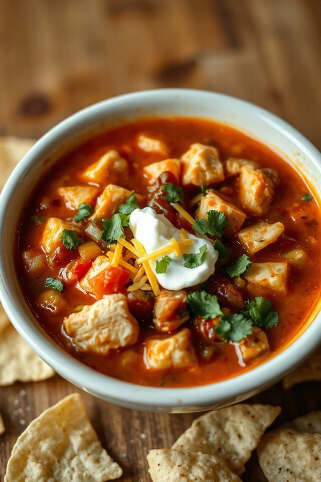 easy chicken fajita soup