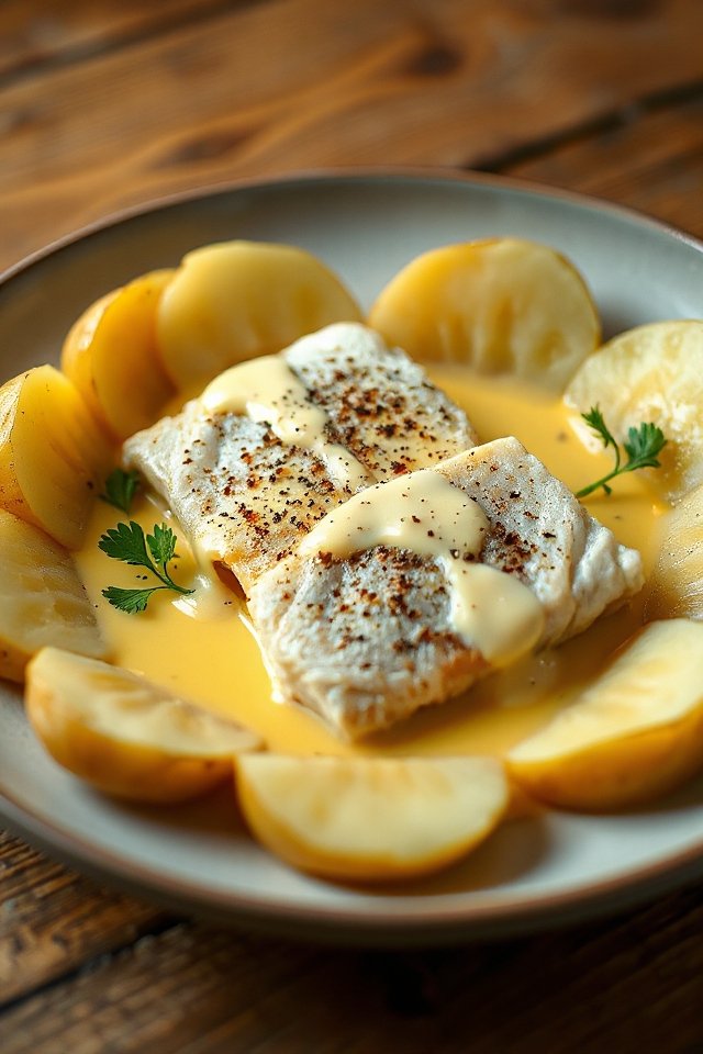 finnan haddie with creamy sauce