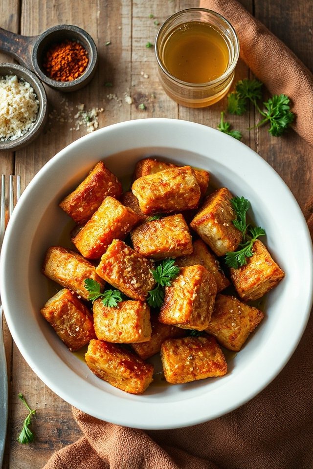 garbanzo flour seitan dish