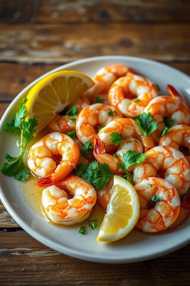 garlic butter marinated shrimp