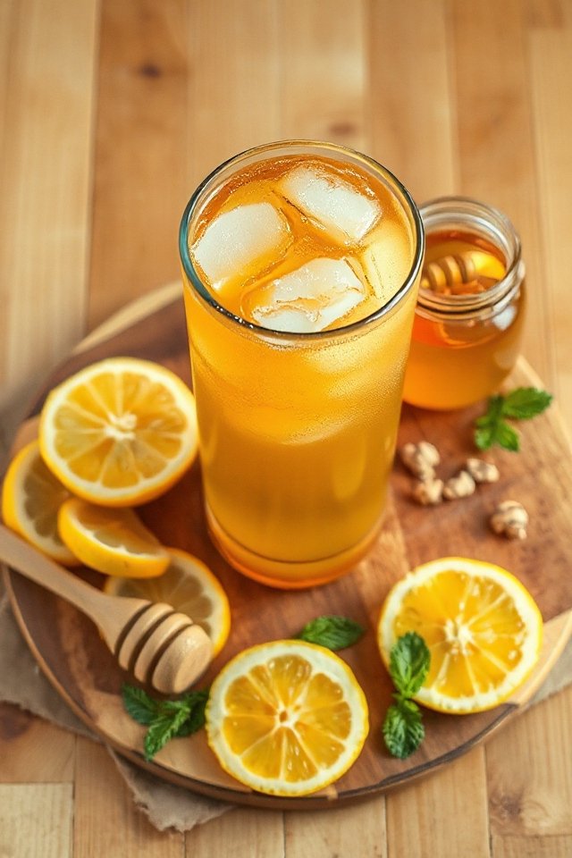 ginger lemon iced tea