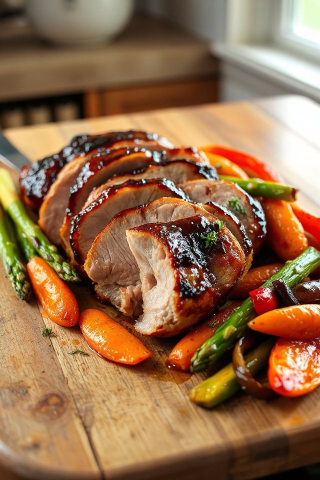 ginger soy marinated roast pork
