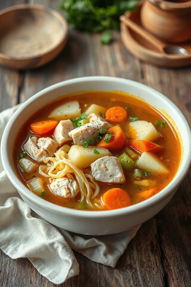hearty chicken noodle soup