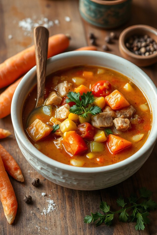 hearty chicken vegetable soup