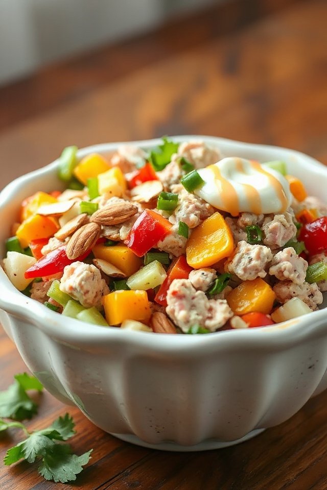 hearty veggie packed tuna salad