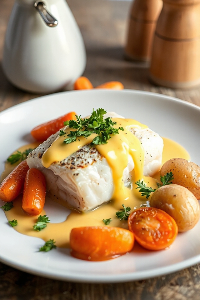 herbed boiled cod recipe