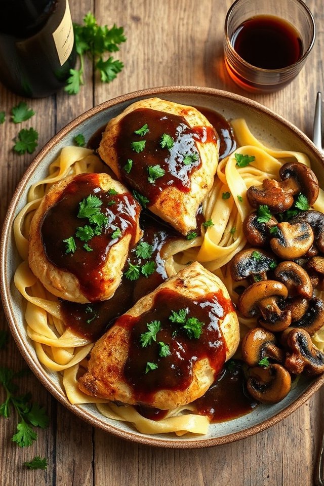 mushroom marsala chicken dish