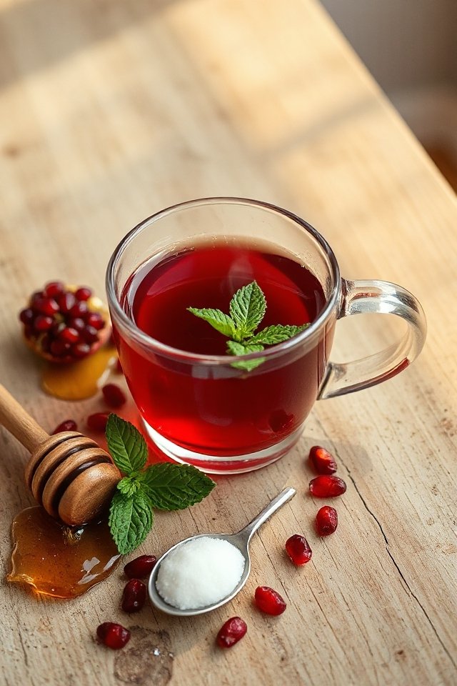 pomegranate tea with twist
