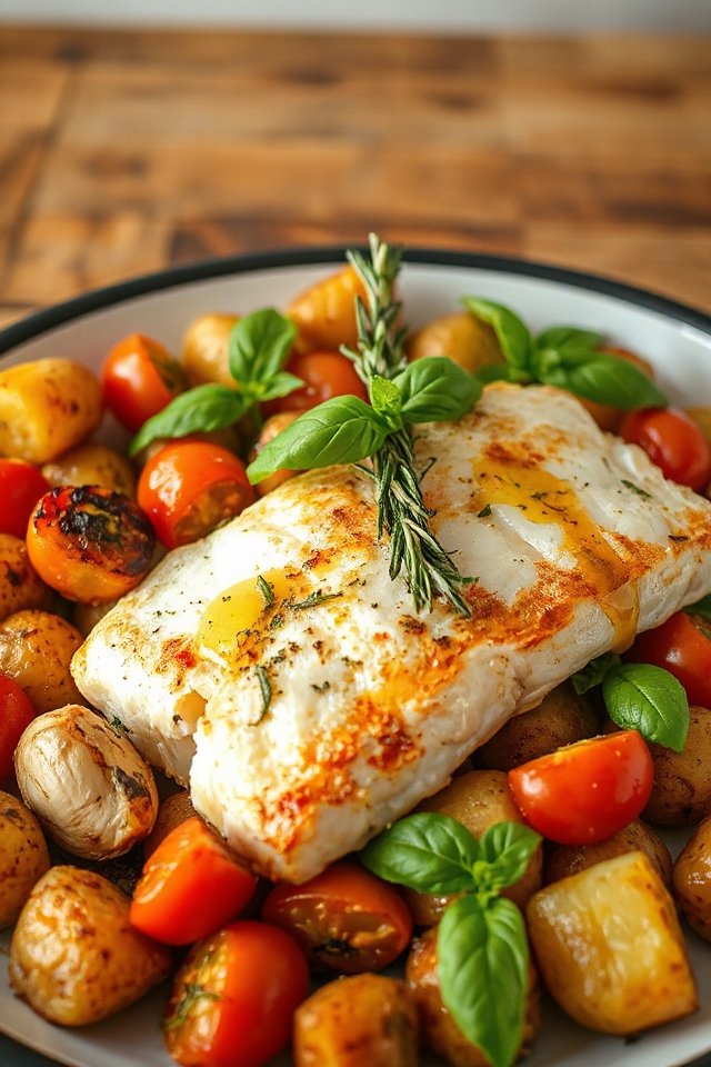roasted cod with potatoes