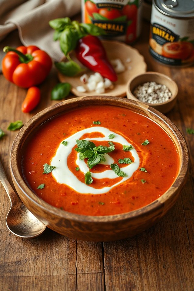 roasted red pepper soup