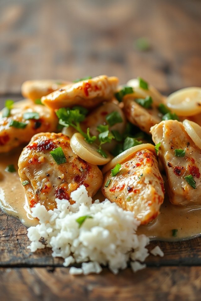 saut chicken with tarragon