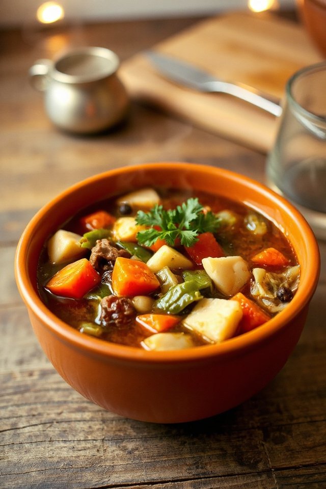 savory hearty vegetable soup