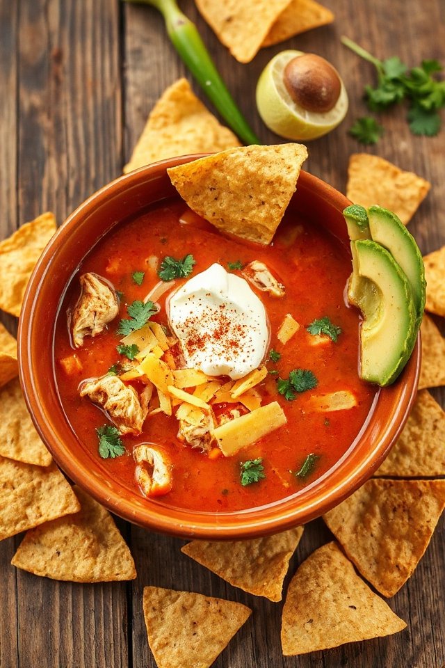 spicy chicken tortilla soup