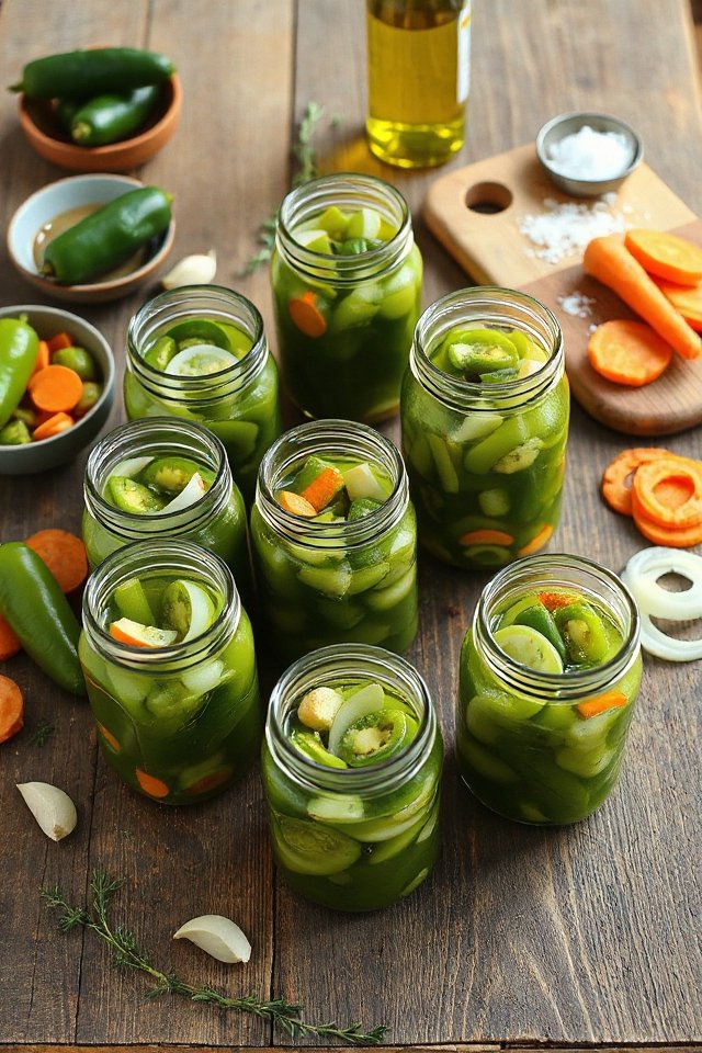 spicy olive oil jalapenos