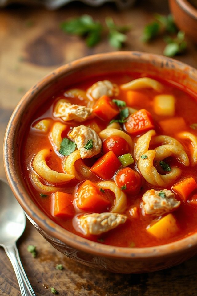 spicy tomato chicken soup recipe