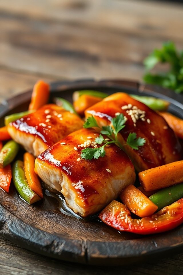 teriyaki salmon marinated delightfully