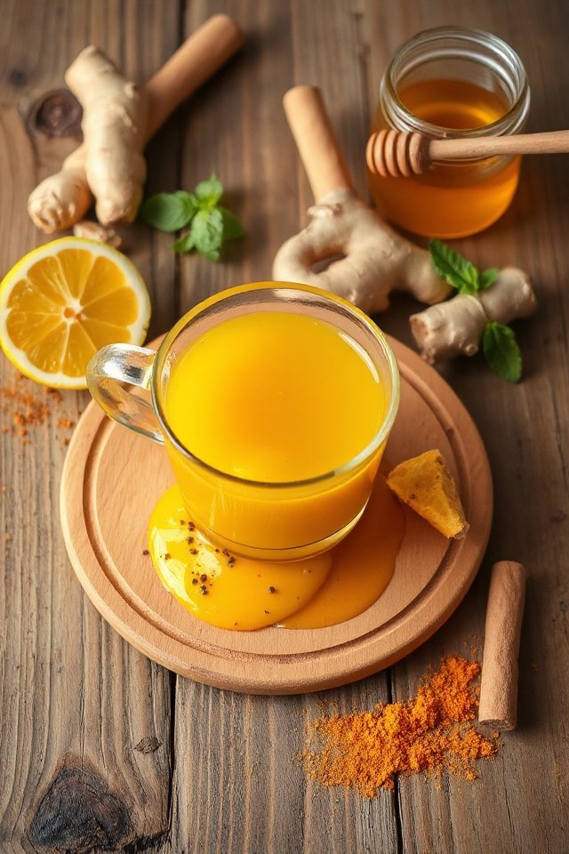 turmeric ginger honey tea
