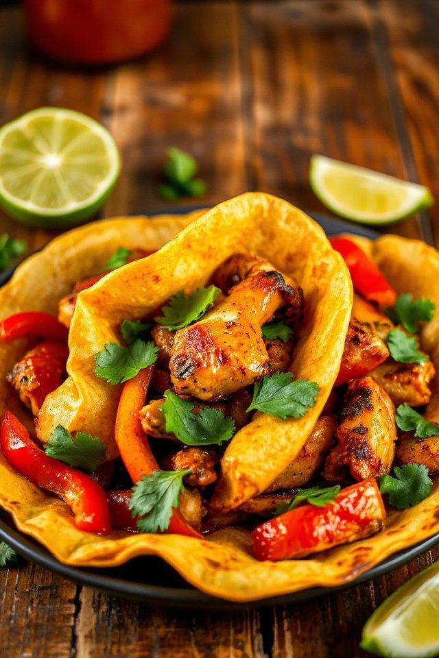 zesty chicken fajitas recipe