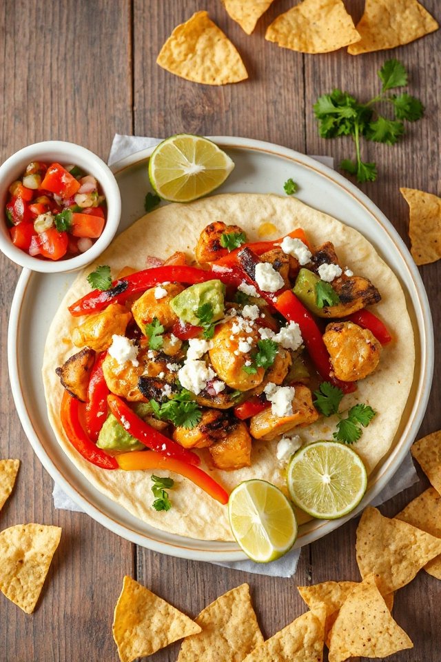 zesty lime chicken fajitas