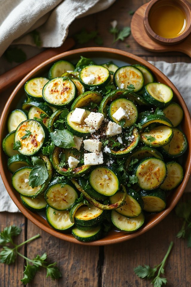 zucchini saut with herbs