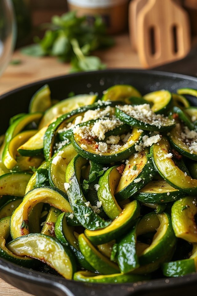 zucchini saut with herbs